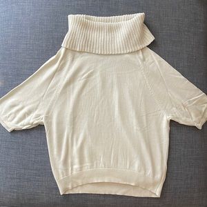 Loft Off-White Cowl Neck Sweater